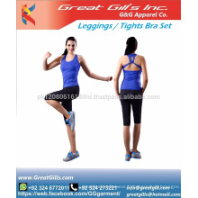 Ensemble de leggings et de soutien-gorge de gym pour femmes sans couture de vêtements de fitness